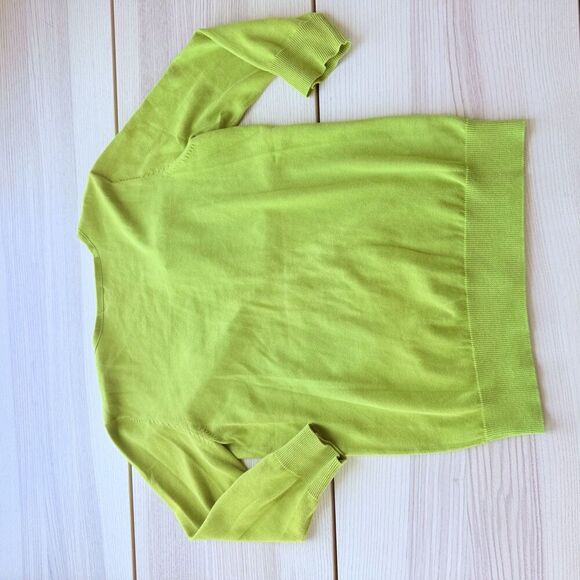 Talbots Pima Cotton Blend Cardigan Womens Plus S Green Button Up Career Casual - Picture 2 of 10